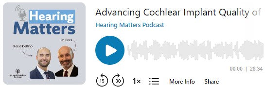 聴覚に関するポッドキャスト 人工内耳の生活の質の向上: テッド・マクラカン博士との対話