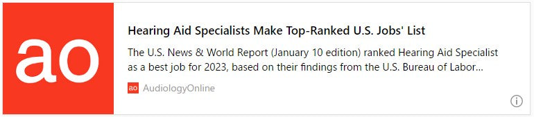 補聴器専門家が米国の職業ランキングで上位にランクイン